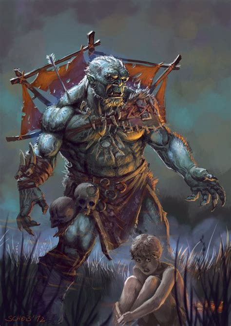 Black Ogre Shaman | Fantasy monster, Ogre, Badass art