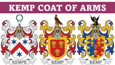 Kemp Coat of Arms & Family Crest - Symbols, Bearers, History - YouTube