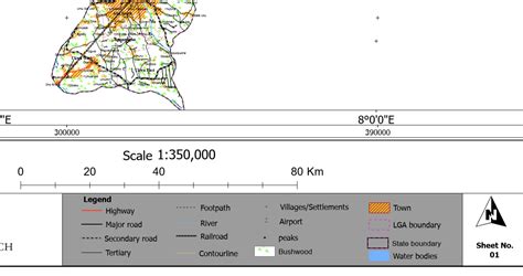 Abia State - Topographic Map and Dataset