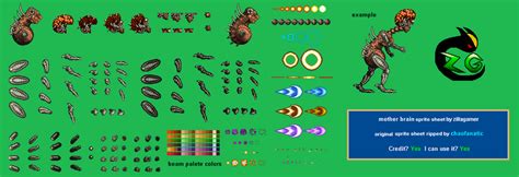 Mother Brain Sprite Sheet by zillagamer on DeviantArt