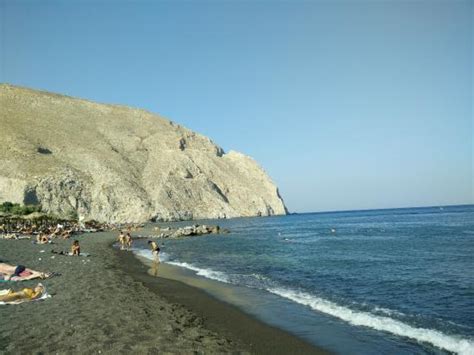 Sharp slippery rocks - Review of Perissa Black Sand Beach, Perissa, Greece - Tripadvisor