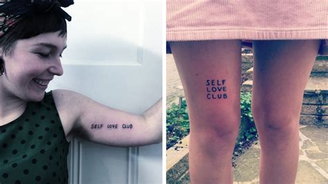 "Self Love Club" : le tatouage qui défend l'acceptation de soi