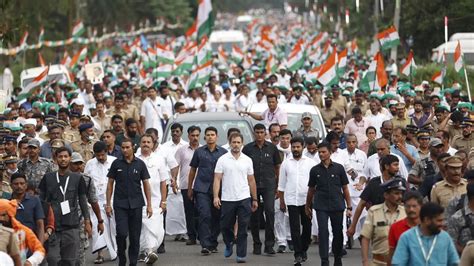 100 days of Bharat Jodo Yatra: Rahul Gandhi, leaders walk on road to ...