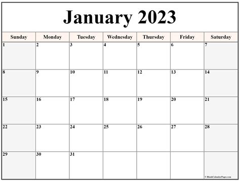 January 2023 Calendar Printable Calendar 2023 Planner 2023 Design ...