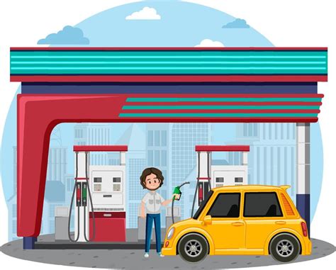 Petrol Station Clipart