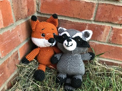 Stuffed Fox Crochet Animal Stuffed Toy | Etsy