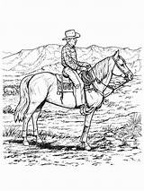Printable Cowboy Coloring Page sketch template
