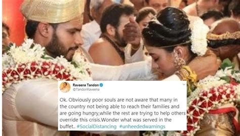 Raveena Tandon takes dig at Nikhil Kumaraswamy's wedding during ...