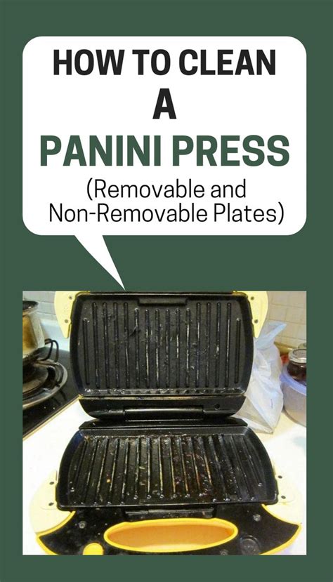 How to Clean a Panini Press (Removable and Non-Removable Plates) in 2020 | Panini press ...