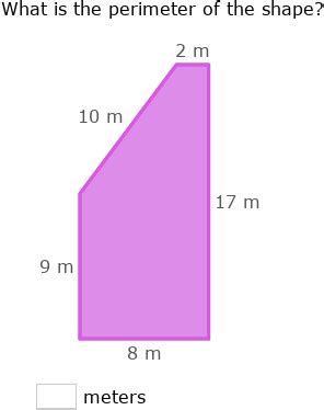 Perimeter Of Different Shapes