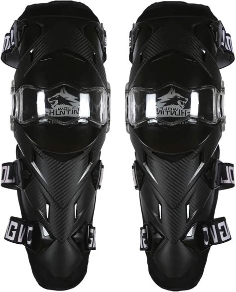 Huntingwolf Racing Knee Shin Guards MTB Biking Motorcycle Motocross Protective Gear - KN01 ...