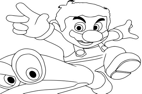 Odyssey Pages Mario Coloring Pages