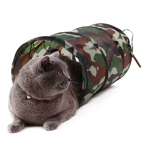 Pet Tunnel Cat Play Tunnel Camouflage Color Funny Cat Long Tunnel ...