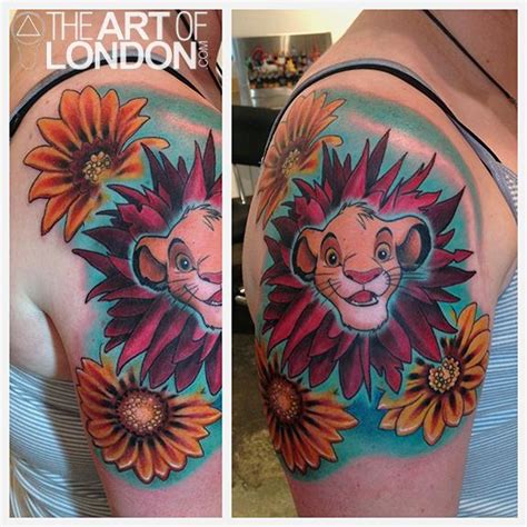 Simba Lion King Tattoo by London Reese: TattooNOW