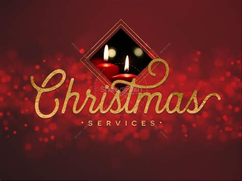 Christmas Church Services PowerPoint Template | Clover Media