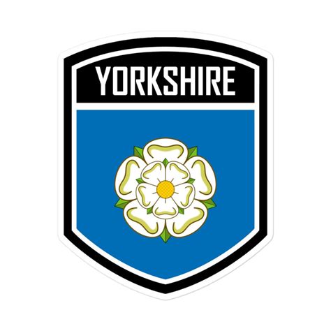 Yorkshire County England Flag Emblem Stickers - Etsy