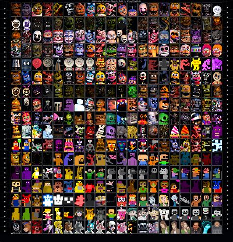 Fnaf world roster - cherryjuja