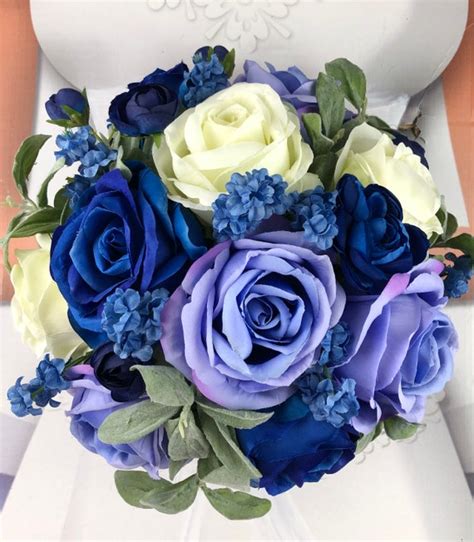 New Artificial Royal Blue Wedding Flowers. Royal Wedding | Etsy