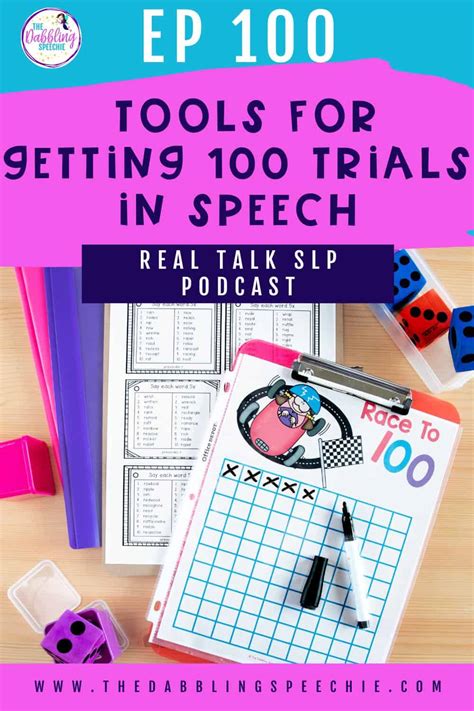 100 Trials for Speech Therapy