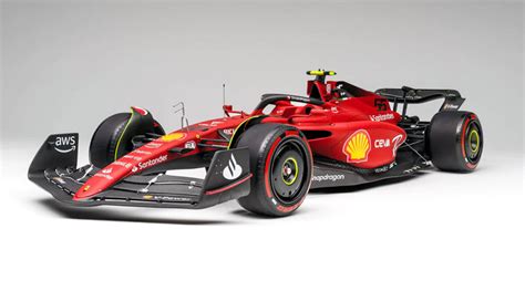 FIRST LOOK: Amalgam 1:8 Scale Ferrari F1-75 • DiecastSociety.com