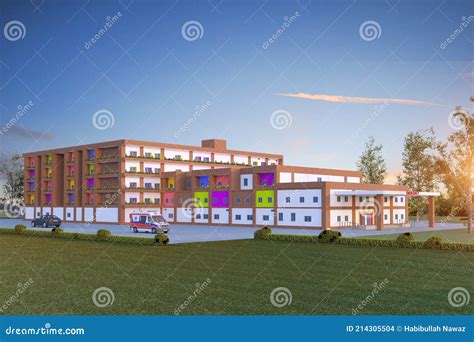 Children Hospital 3D Rendering - Exterior Design Using Lumion – Front ...