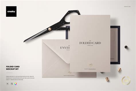 Folded Card Mockup Set on Behance