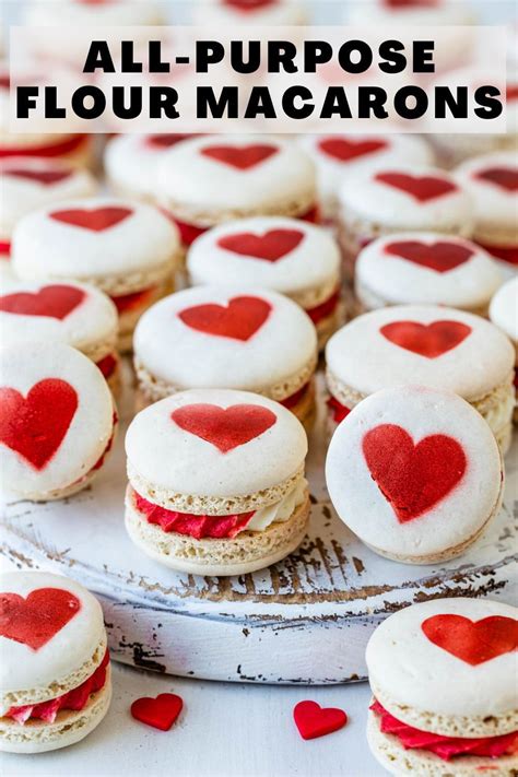 Delicious Heart-shaped Macarons