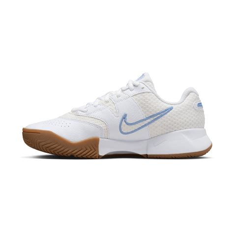 Nike Court Lite 4 HC Women's Tennis Shoes - White/Light Blue