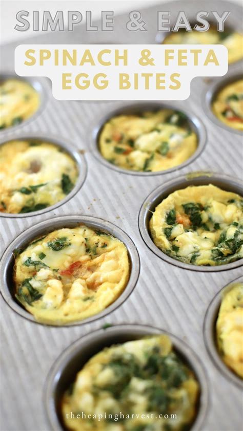 Spinach and Feta Egg Bites | Healthy Easter Morning Breakfast | Spinach ...