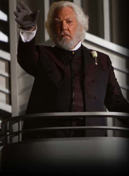 New still of Donald Sutherland as President Snow in 'The Hunger Games'