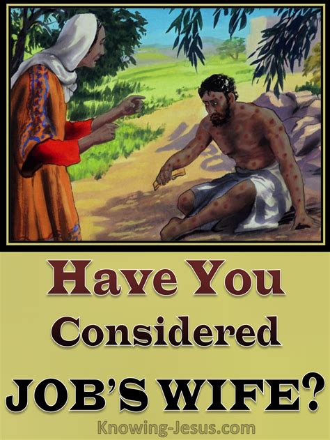 Have You Considered Job’s Wife? (JOB-study 13)