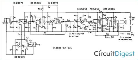 Superheterodyne AM Receiver Circuit Diagram | Superheterodyne receiver, Receiver, First transistor