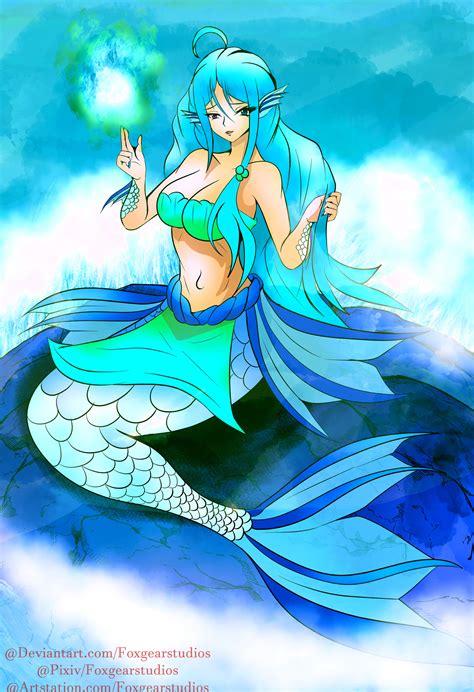 ArtStation - Anime Mermaid Concept art