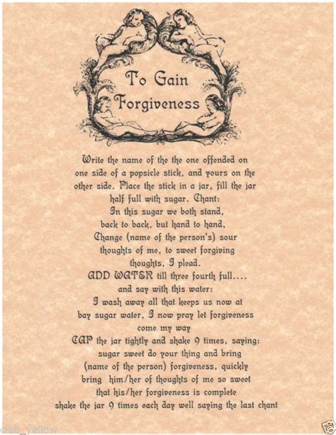 To Gain Forgiveness….(Printable Spell Pages) – Witches Of The Craft®