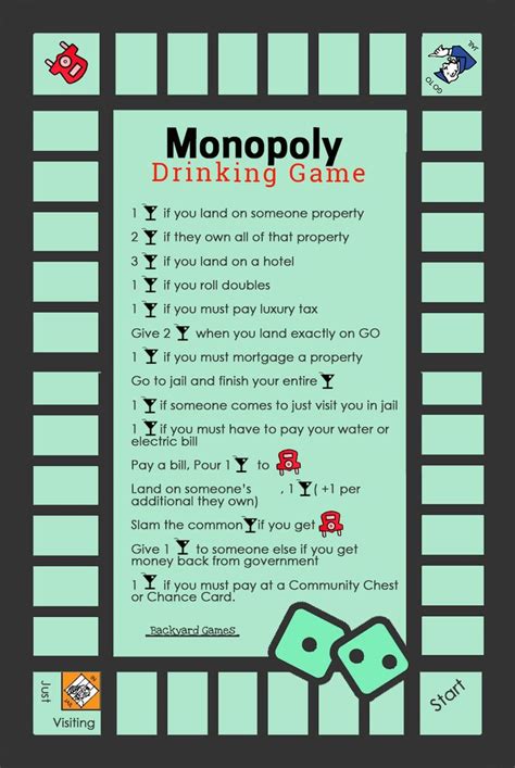 How To Play Monopoly Drinking Game Rules & Beer-Opoly Board Game | Drinking games for parties ...