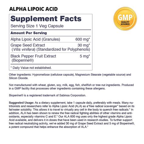 Alpha-Lipoic Acid Dosage For Diabetes at Sarah Jones blog