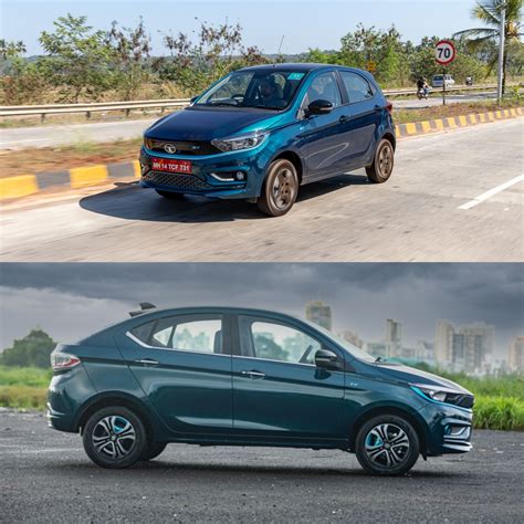 Tata Tiago EV vs Tigor EV Performance Compared In Images