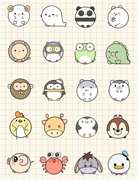 Pin by Surie🍀🧸 on Sticker | Cute easy drawings, Easy doodles drawings ...