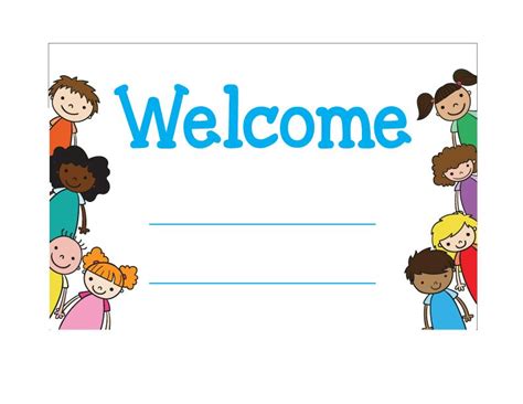 Welcome Sign 12" x 18" Classroom Themes, Cute Kids, School Stuff ...