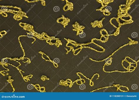 Gold Paint Splatter on a Black Background Stock Image - Image of metallic, abstract: 118288131