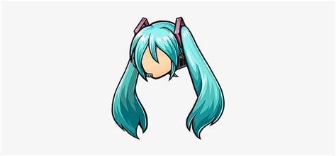 Cosmetic Item-hatsune Miku Hair 001 Render - Hatsune Miku Hair Render ...