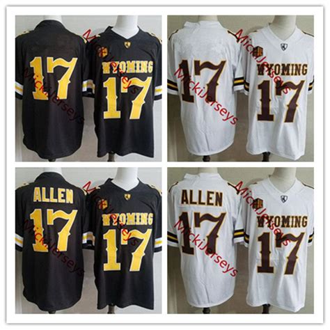 Mens NCAA #17 Josh Allen Wyoming Cowboys College Football Jersey ...