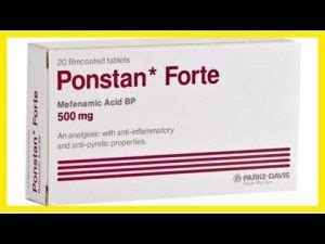 What Is Ponstan;Is It Still Powerful Dosage For Pain And Fever? - Notes Read