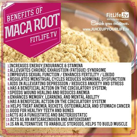 Don't know what this is...but may need it some day! | Maca benefits ...