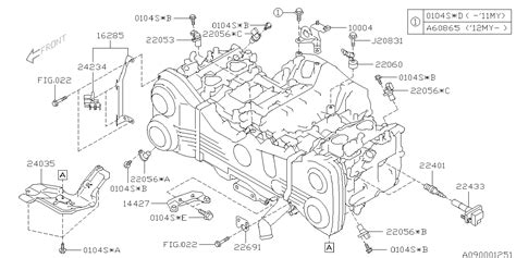 22053AA052 - Genuine Subaru CRANKSHAFT SENSOR