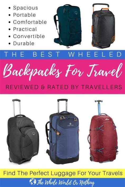 Best Travel Backpack With Wheels 2020 for Every Trip - The Whole World ...