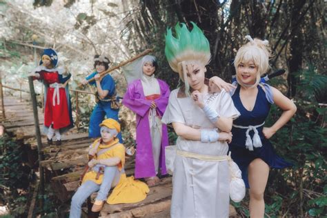 DR STONE COSPLAY with Senku, Kohaku, Gen, Ukyo, Chrome, and Ryusui ...