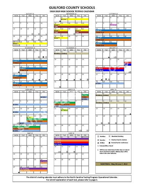 Guilford County Schools Testing Calendar 2024 - Schoolcalendars.net