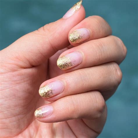 A dusting of gold glitter is all you need. | Geometric nail art, Nail art wedding, Nail art designs