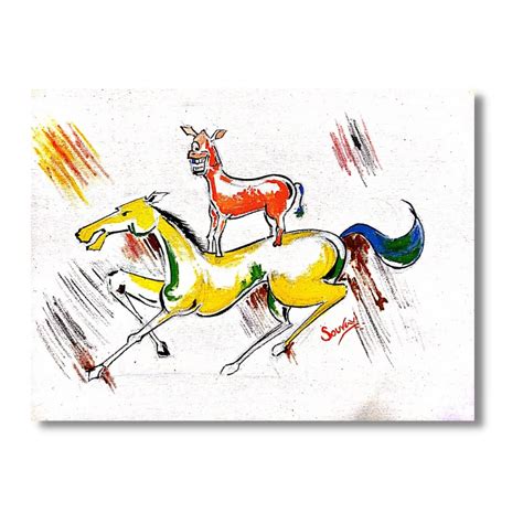 Sonajuri Arts | Rocking Horse Handmade Painting By Majnu Bhai From ...